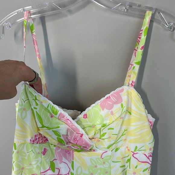Lilly Pulitzer Billie Silk Cotton Floral Dress Size 4 - Picture 6 of 14